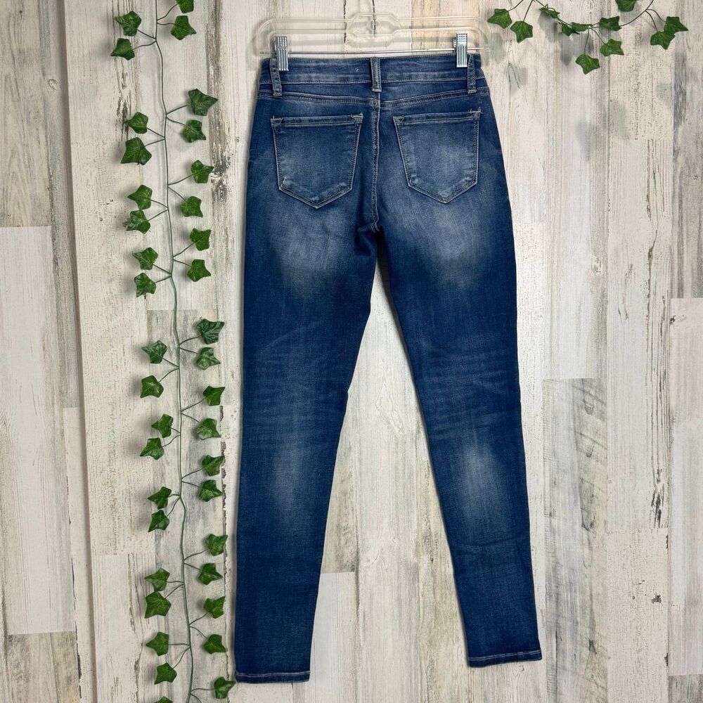KanCan Jeans Womens 3/25 high waisted Skinny Stretch City life Preppy 90s Rock